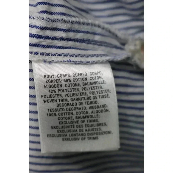 Anthropologie Women's Top-Size XS-Gray and White Stripes-Layered - Picture 5 of 8